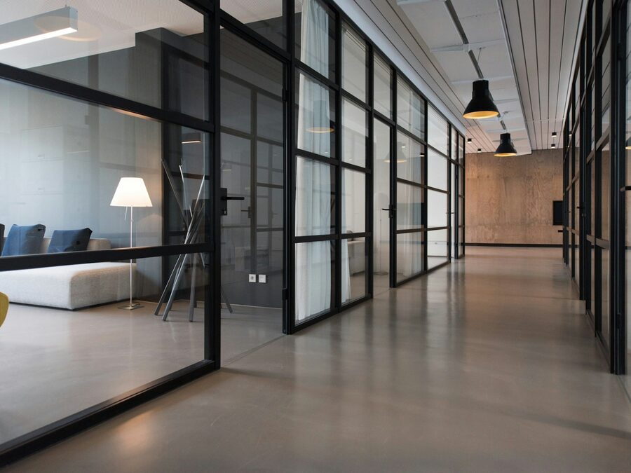 Private office cabin interior